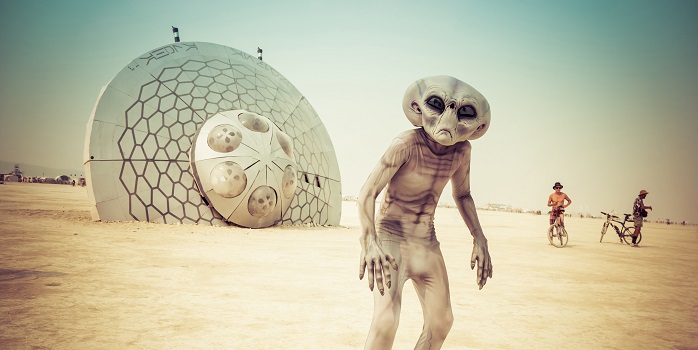 Сюрреалистичный фестиваль «Burning Man» в Неваде
