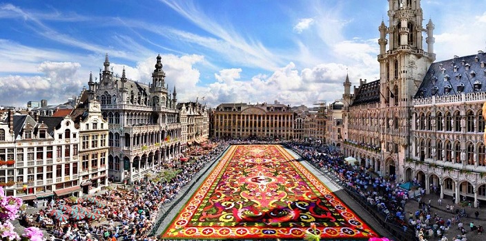 «Цветочный ковер» в Брюсселе