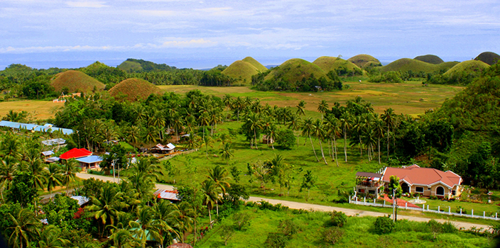 шоколадные холмы на Филиппинах