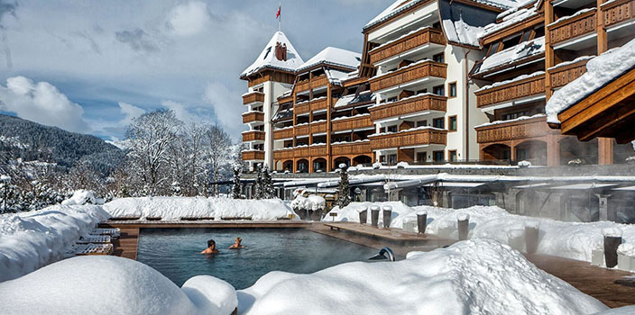 горнолыжный курорт Гштаад в Швейцарии
