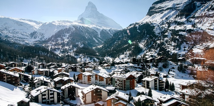 горнолыжный курорт Церматт в Швейцарии
