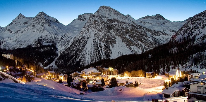 горнолыжный курорт Ароза в Швейцарии